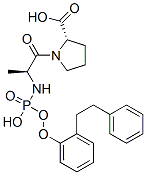 N(alpha)-((2-phenylethyl)phenoxyphosphoryl)alanylproline Structure