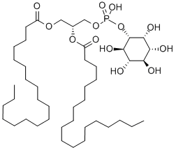 ホスファチジルイノシトール(小麦胚種) 化学構造式
