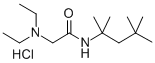 Acetamide, 2-(diethylamino)-N-(1,1,3,3-tetramethylbutyl)-, hydrochlori de 结构式