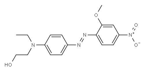 2-[ethyl[4-[(2-methoxy-4-nitrophenyl)azo]phenyl]amino]ethanol 结构式