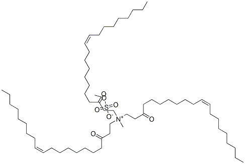 methyltris[2-oleoylethyl]ammonium methyl sulphate Structure