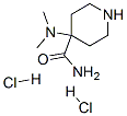 4-(dimethylamino)piperidine-4-carboxamide dihydrochloride Structure