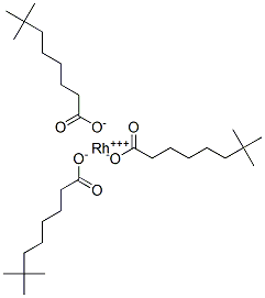 rhodium(3+) neodecanoate Structure