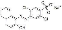 sodium 2,5-dichloro-4-[(2-hydroxy-1-naphthyl)azo]benzenesulphonate Structure