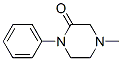 Piperazinone, 4-methyl-1-phenyl- (9CI) Structure