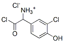 [2-chloro-1-(3-chloro-4-hydroxyphenyl)-2-oxoethyl]ammonium chloride Structure