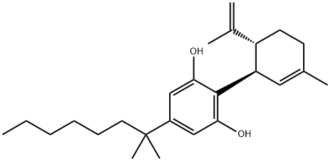 (-)-5'-DMH-CBD Struktur