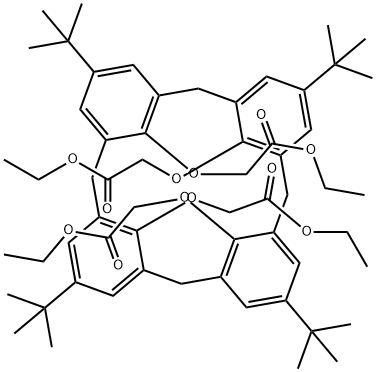 4-叔丁基杯[4]芳烃-四乙酸乙酯, 97600-39-0, 结构式
