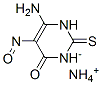 6-amino-2,3-dihydro-5-nitroso-2-thioxopyrimidin-4(1H)-one, ammonium salt Structure
