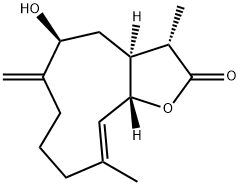 (3S,3aS,5S,10E,11aS)-3a,4,5,6,7,8,9,11a-Octahydro-5-hydroxy-3,10-dimethyl-6-methylenecyclodeca[b]furan-2(3H)-one Structure