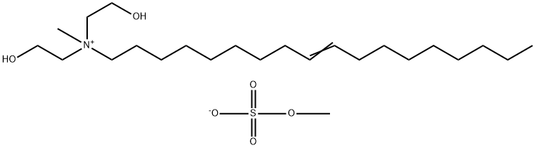 bis(2-hydroxyethyl)methyl(octadec-9-enyl)ammonium methyl sulphate Structure