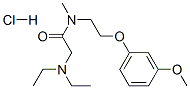 2-diethylamino-N-[2-(3-methoxyphenoxy)ethyl]-N-methyl-acetamide hydroc hloride Structure