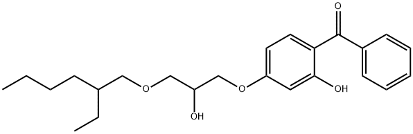 [4-[3-[(2-ethylhexyl)oxy]-2-hydroxypropoxy]-2-hydroxyphenyl] phenyl ketone Structure