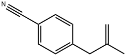 4-(2-甲基烯丙基)苯甲腈 结构式