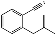 2-(2-甲基烯丙基)苯甲腈 结构式