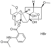 20-エチル-1α,14α,16β-トリメトキシアコニタン-4,8,9-トリオール4-[2-(アセチルアミノ)ベンゾアート]·臭化水素酸塩