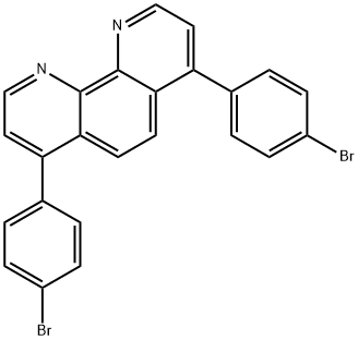 4,7-双(4-溴苯基)-1,10-菲咯啉 结构式