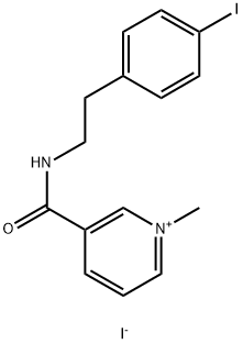 1-methyl-3-(N (4-iodophenylethyl)carbamoyl)pyridinium 结构式