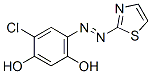 4-Chloro-6-[(thiazol-2-yl)azo]benzene-1,3-diol 结构式