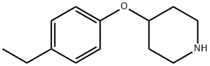 4-(4-ETHYLPHENOXY)PIPERIDINE 结构式