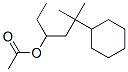 5-cyclohexyl-5-methyl-3-hexyl acetate Structure