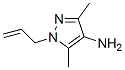 1H-Pyrazol-4-amine,  3,5-dimethyl-1-(2-propenyl)-  (9CI) Structure