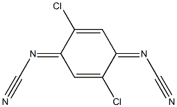 [(1E,4E)-2,5-Dichloro-2,5-cyclohexadiene-1,4-diylidene]biscyanamide Structure