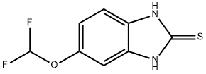 5-二氟甲氧基-2-巯基-1H-苯并咪唑, 97963-62-7, 结构式