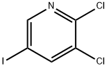2,3-ジクロロ-5-ヨードピリジン 化学構造式