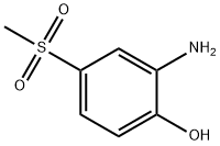 2-アミノ-4-(メチルスルホニル)フェノール 化学構造式