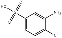 3-アミノ-4-クロロベンゼンスルホン酸 化学構造式