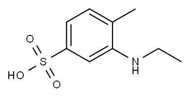 2-(ethylamino)toluene-4-sulphonic acid 结构式