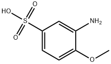 o-アニシジン-5-スルホン酸 化学構造式