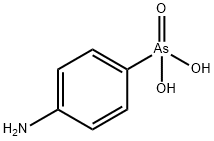 4-アミノフェニルアルソン酸 化学構造式