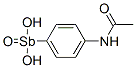p-Acetamidobenzenestibonic acid Struktur