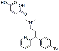 Brompheniramine hydrogen maleate Struktur