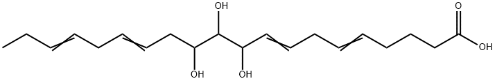 10,11,12-trihydroxy-5,8,14,17-eicosatetraenoic acid Structure