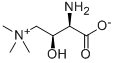 (R)-3-カルボキシラト-2-アミノ-N,N,N-トリメチル-1-プロパンアミニウム 化学構造式