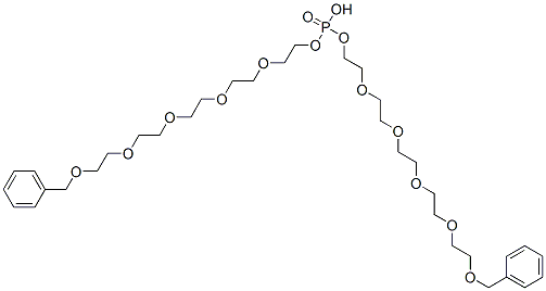bis[1-phenyl-2,5,8,11,14-pentaoxahexadecan-16-yl] hydrogen phosphate Structure