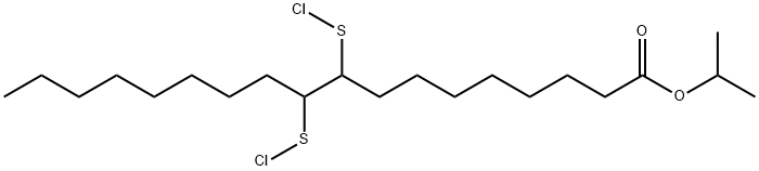 isopropyl 9,10-bis(chlorothio)octadecanoate 结构式