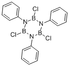 1,3,5-トリフェニル-2,4,6-トリクロロヘキサヒドロ-1,3,5,2,4,6-トリアザトリボリン 化学構造式