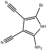 1H-Pyrrole-3,4-dicarbonitrile, 2-amino-5-bromo- Structure