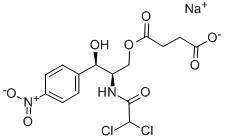 琥珀酸钠氯霉素, 982-57-0, 结构式