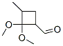 Cyclobutanecarboxaldehyde, 2,2-dimethoxy-3-methyl- (9CI) Structure