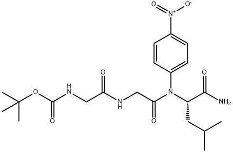 BOC-GLY-GLY-LEU-PNA, 98210-71-0, 结构式