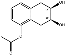Cis-6,7-dihydroxy-5,6,7,8-tetrahydronaphthalen-1-yl acetate Structure