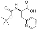 叔丁氧羰基-2-吡啶基-D-丙氨酸 结构式