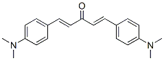 trans,trans-bis(4-(dimethylamino)benzylidene)acetone Structure