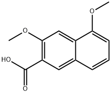 3,5-二甲氧基-2-萘酸 结构式