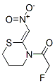 2H-1,3-Thiazine, 3-(fluoroacetyl)tetrahydro-2-(nitromethylene)- (9CI) 结构式